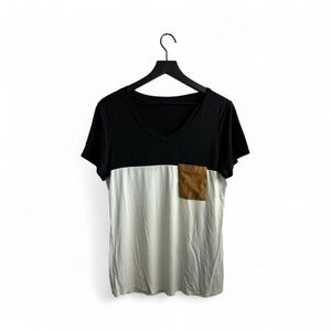 Trendy Fall Colorblock Tee